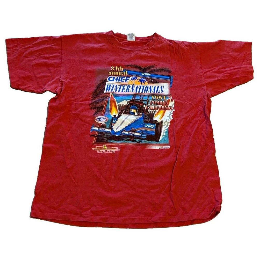 Vintage 1994 NHRA Winternationals Gatornationals Shirt Men XXL Single Stitch USA